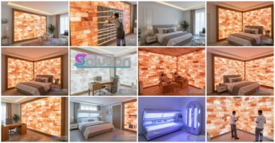 تركيب جدران ملح صخري بالكويت